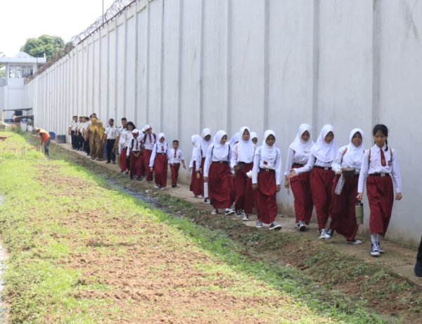 Lapas Batam Edukasi Siswa SDN 004 Sei Beduk, Kenalkan Pembinaan Warga Binaan dan Ketahanan Pangan