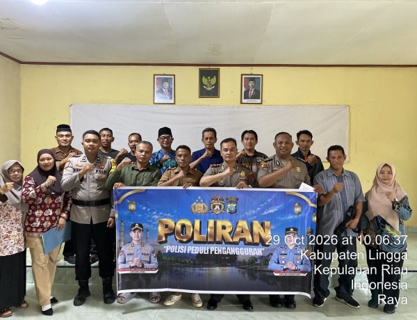 Polsek Singkep Barat Gandeng Pemerintah Kelurahan Buka Peluang Kerja bagi Warga