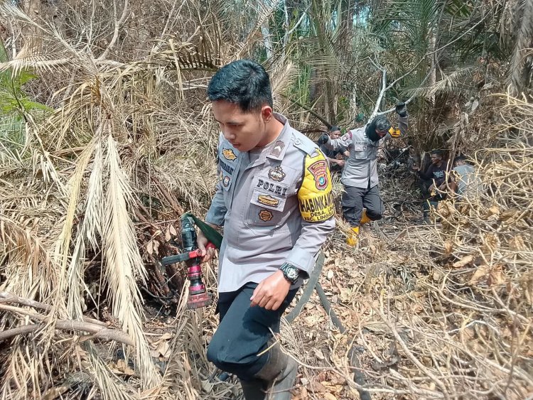 Pemadaman Hari Ke-30, Tim Gabungan Terus Kendalikan Karhutla di Desa Kudung