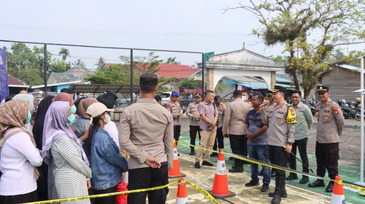 Gerakan Pangan Murah Polres Lingga Diserbu Warga, Sejumlah Komoditas Ludes Terjual