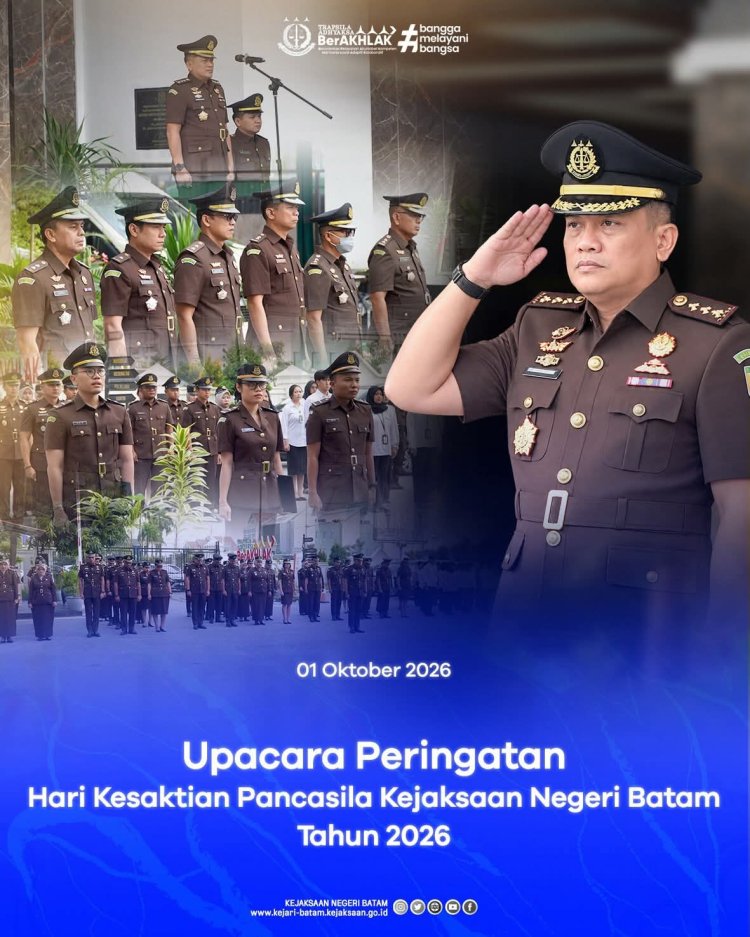 Kejari Batam Gelar Upacara Hari Kesaktian Pancasila, Teguhkan Semangat Persatuan dan Integritas
