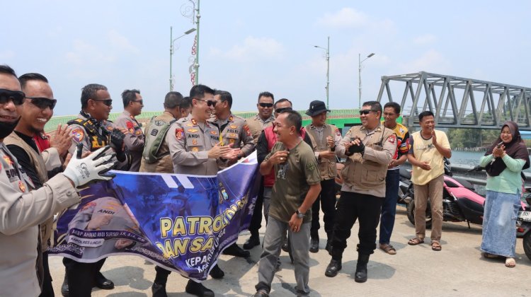 Kapolres Lingga Sambangi Warga Singkep Barat, Perkuat Kamtibmas dan Cegah Karhutla