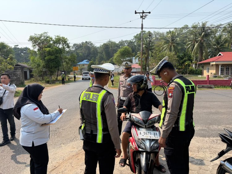 Satlantas Polres Lingga Gandeng UPTD PPD dan Jasa Raharja Sosialisasikan Pemutihan Pajak Kendaraan