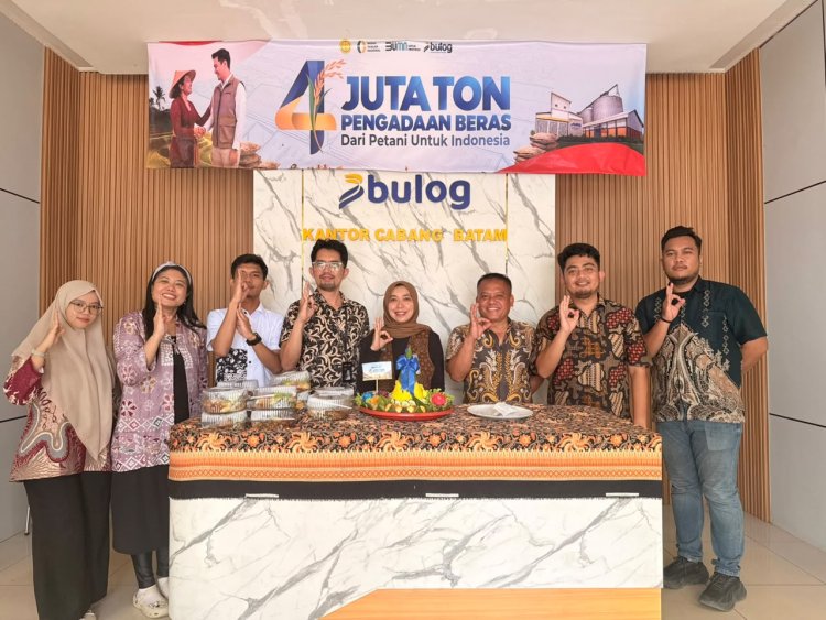 BULOG Cetak Rekor Pengadaan Beras Nasional, Cabang Batam Gelar Tasyakuran dan Pastikan Stok Aman