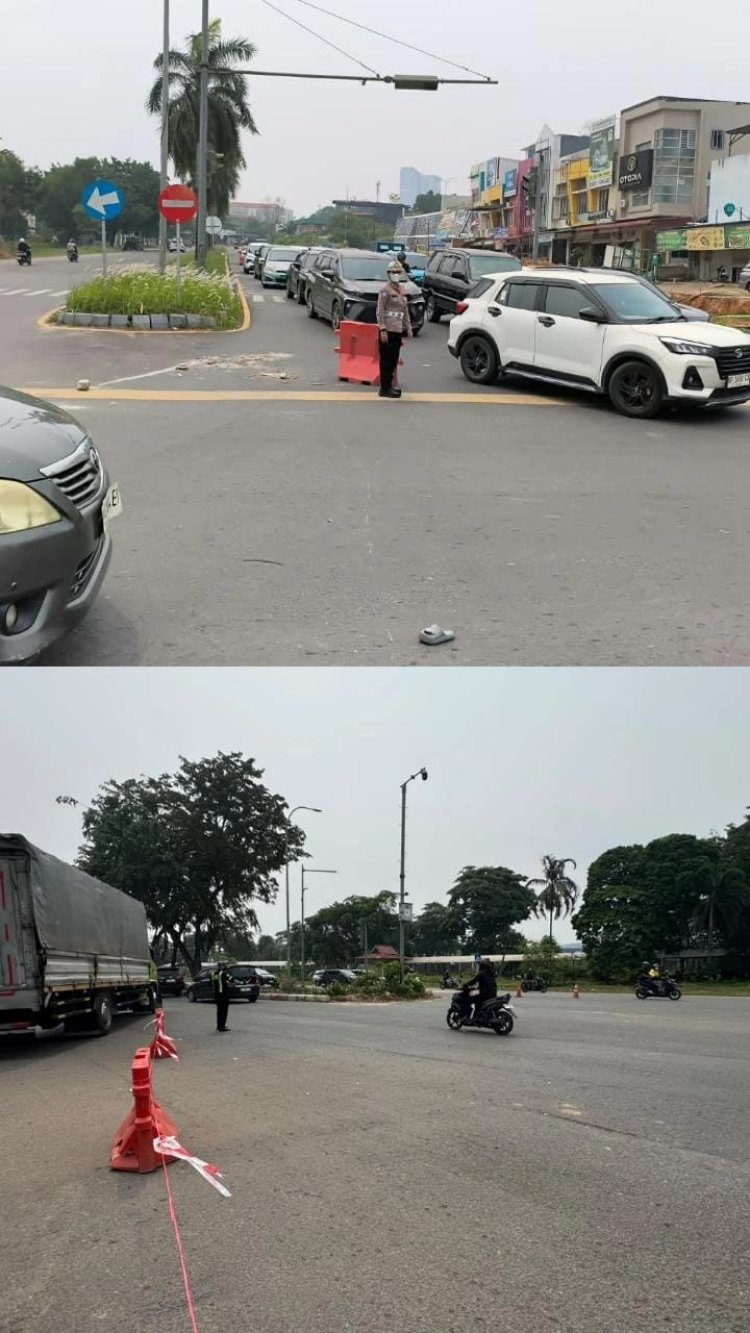 Satlantas Polresta Barelang Rekayasa Arus Lalu Lintas untuk Cegah Kemacetan Akibat Blackout di Kota Batam