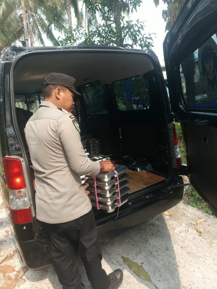 Polres Lingga Salurkan 1.328 Porsi Makanan Bergizi Gratis di Lingga Utara, Sasar Pelajar hingga Ibu Hamil