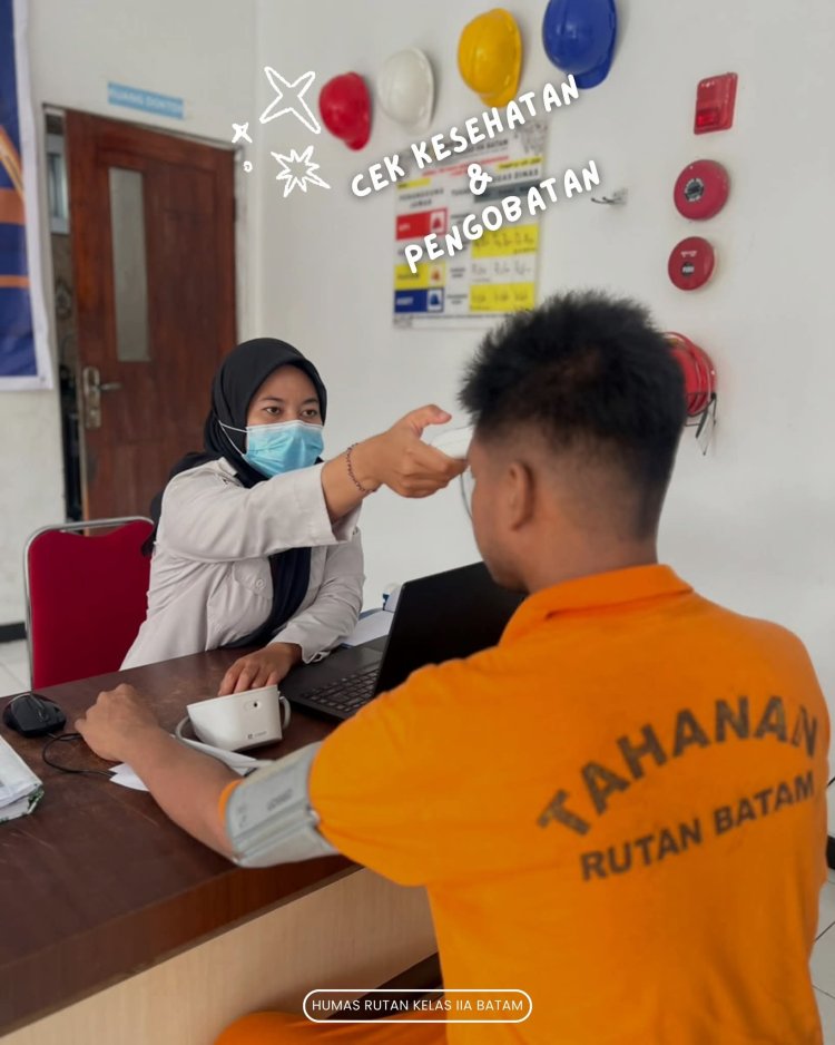 Karutan Batam Bambang Febriansyah Tinjau Klinik, Pastikan Layanan Kesehatan Warga Binaan Optimal