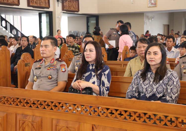 Minggu Kasih di Batam, Wakapolda Kepri Ajak Jemaat Perkuat Sinergi Jaga Kamtibmas