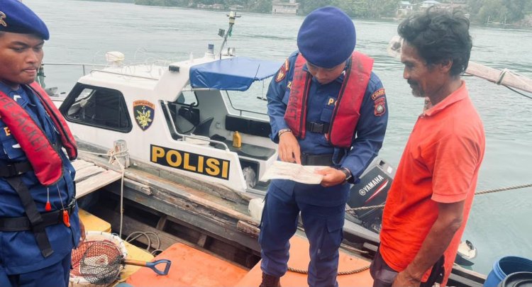 Satpolairud Polres Lingga Intensifkan Patroli Laut, Pastikan Keamanan dan Keselamatan Pelayaran