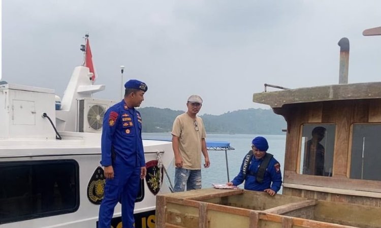 Satpolairud Polres Lingga Tingkatkan Patroli Laut, Pastikan Keamanan dan Keselamatan Pelayaran