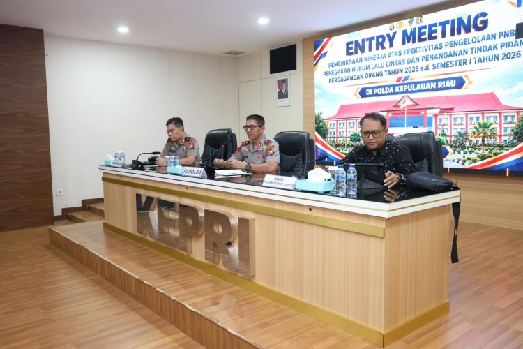 Polda Kepri Terima Pemeriksaan BPK RI, Evaluasi Pengelolaan PNBP dan Penanganan TPPO