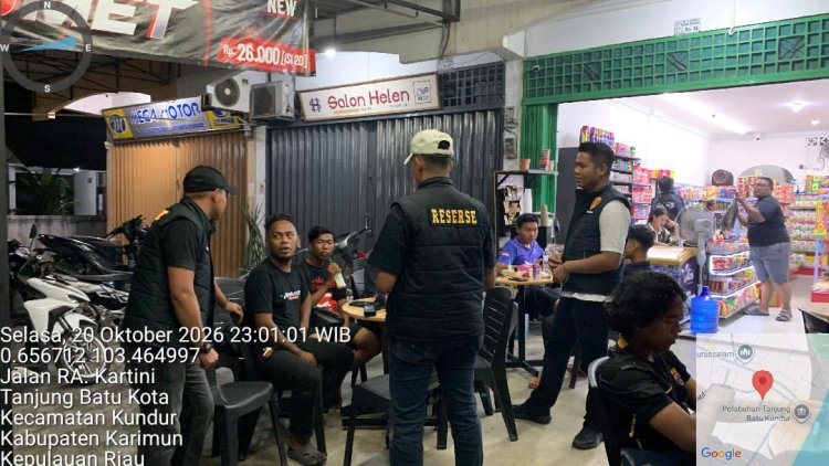 Polsek Kundur Intensifkan Patroli Malam, Antisipasi Kriminalitas dan Gangguan Kamtibmas