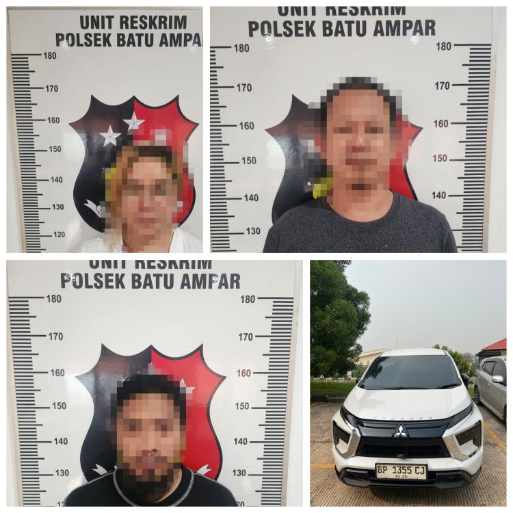Laporan Palsu Pencurian Mobil demi Klaim Asuransi, Tiga Tersangka Ditangkap Polsek Batu Ampar