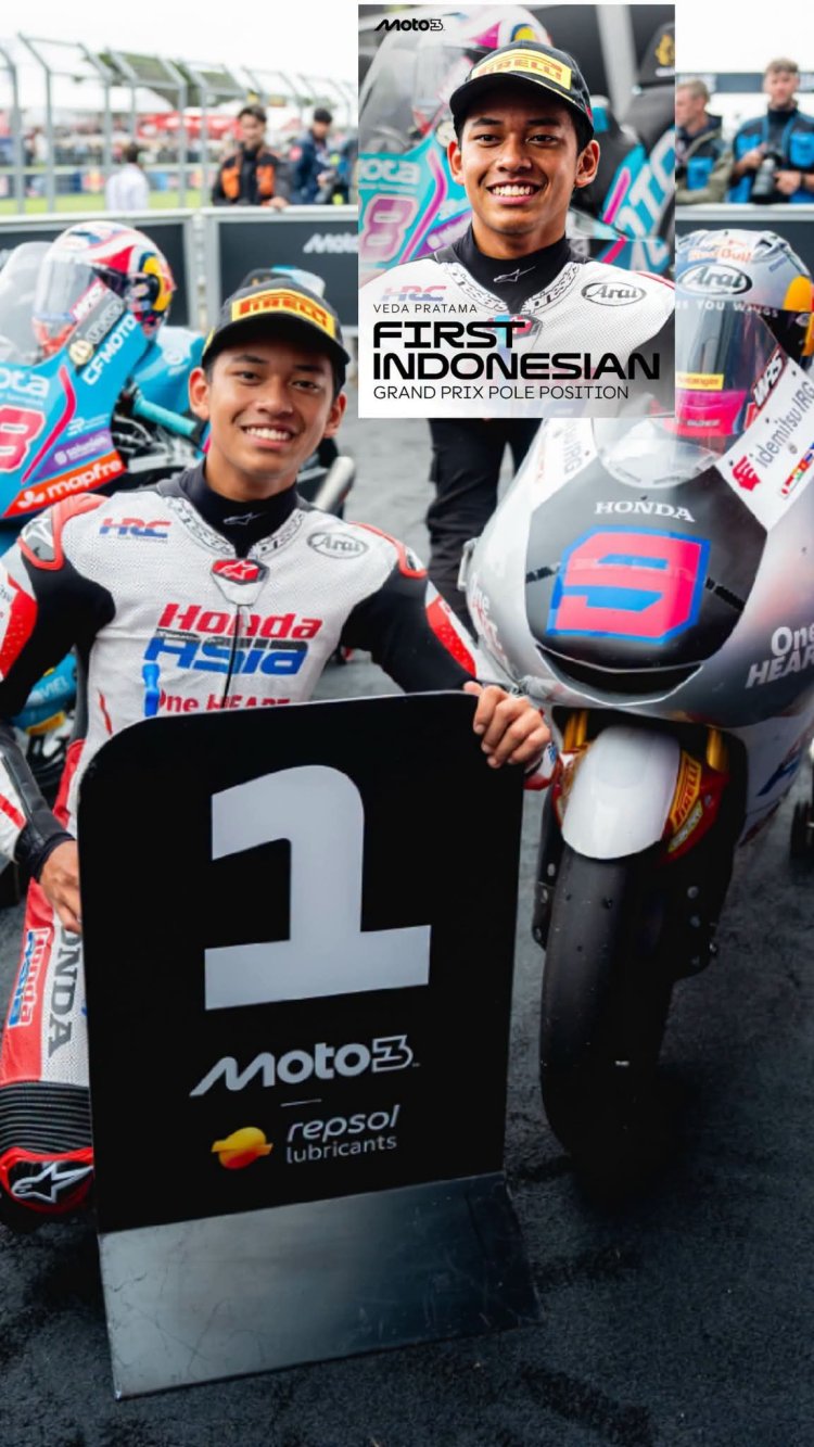 Veda Ega Pratama Ukir Sejarah, Pembalap Indonesia Pertama Raih Pole Position Moto3