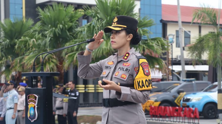 Kapolres Karimun Pimpin Apel Operasi Patuh Seligi 2026, Sasar 10 Pelanggaran Lalu Lintas
