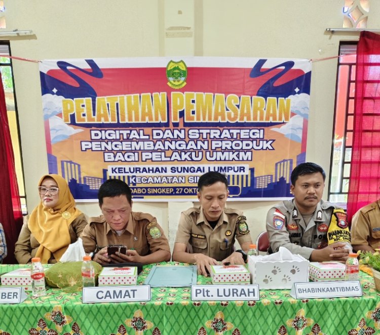 Polsek Dabo Singkep Dukung UMKM Sungai Lumpur Tingkatkan Pemasaran Digital