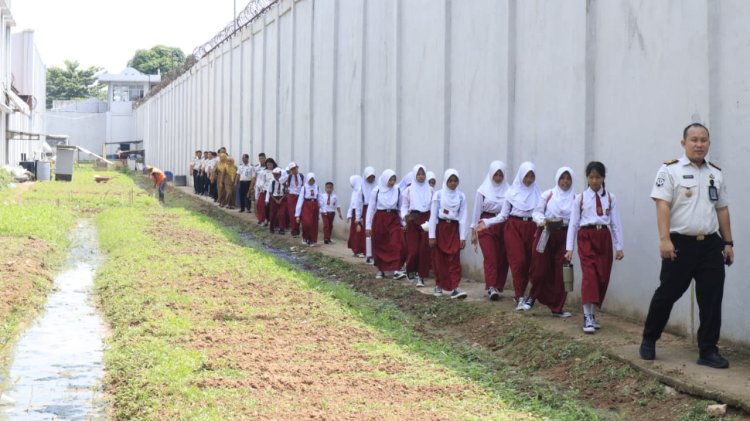 Lapas Batam Edukasi Siswa SDN 004 Sei Beduk, Kenalkan Pembinaan Warga Binaan dan Ketahanan Pangan