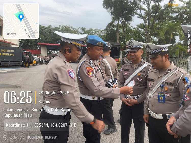 Sipropam Polresta Barelang Perketat Pengawasan Personel Selama Operasi Patuh Seligi 2026